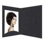 1x100 Daiber Portrait folders Opti-Line  up to 10x15 cm black