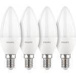 Philips LED Lamp E14 4-pack candle     40W 2700K