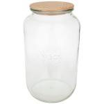 WECK Round Rim Jar 3l with Wooden Lid