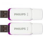 Philips USB 2.0 2-Pack      64GB Snow Edition Magic Purple