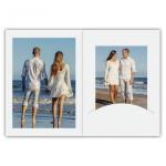 1x100 Daiber Portrait folders w. Passepartout 10x15 white matt