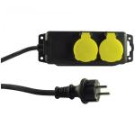 REV Multiple Socket Outlet IP44 2-fold 1,4m
