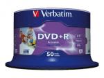 1x50 Verbatim DVD+R 4,7GB 16x Speed, wide printable NON-ID
