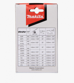 Makita 191H00-0 Saw Chain 25cm 1,1mm 3/8   HM